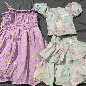 6 Colorful Summer and winter Dresses sizes 6-8 girls